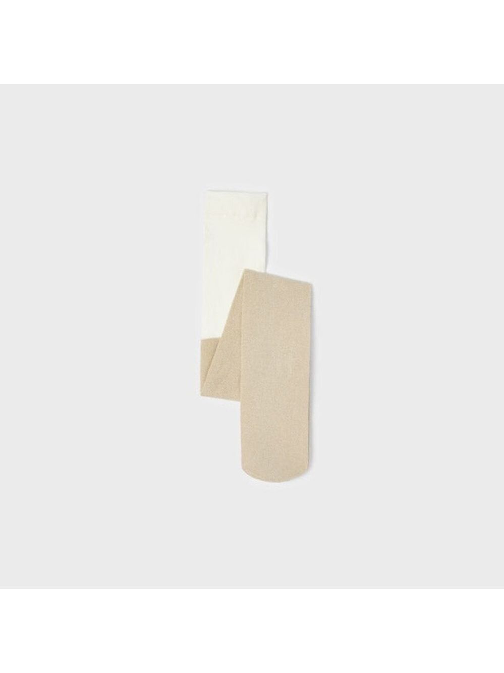 Mayoral Cream and Tan Kids' Tights